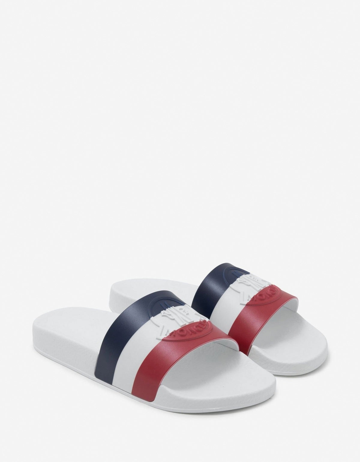 'Basile' Tricolor Rubber Slides