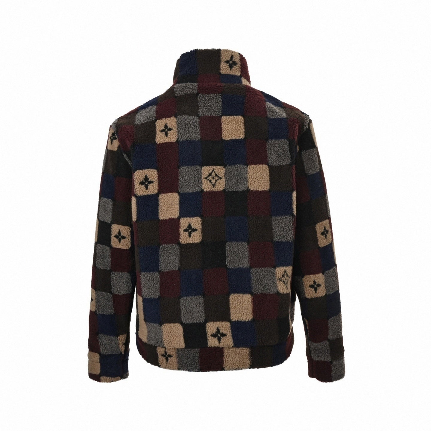 Damier Fleece Zip Jacket | Multicolor