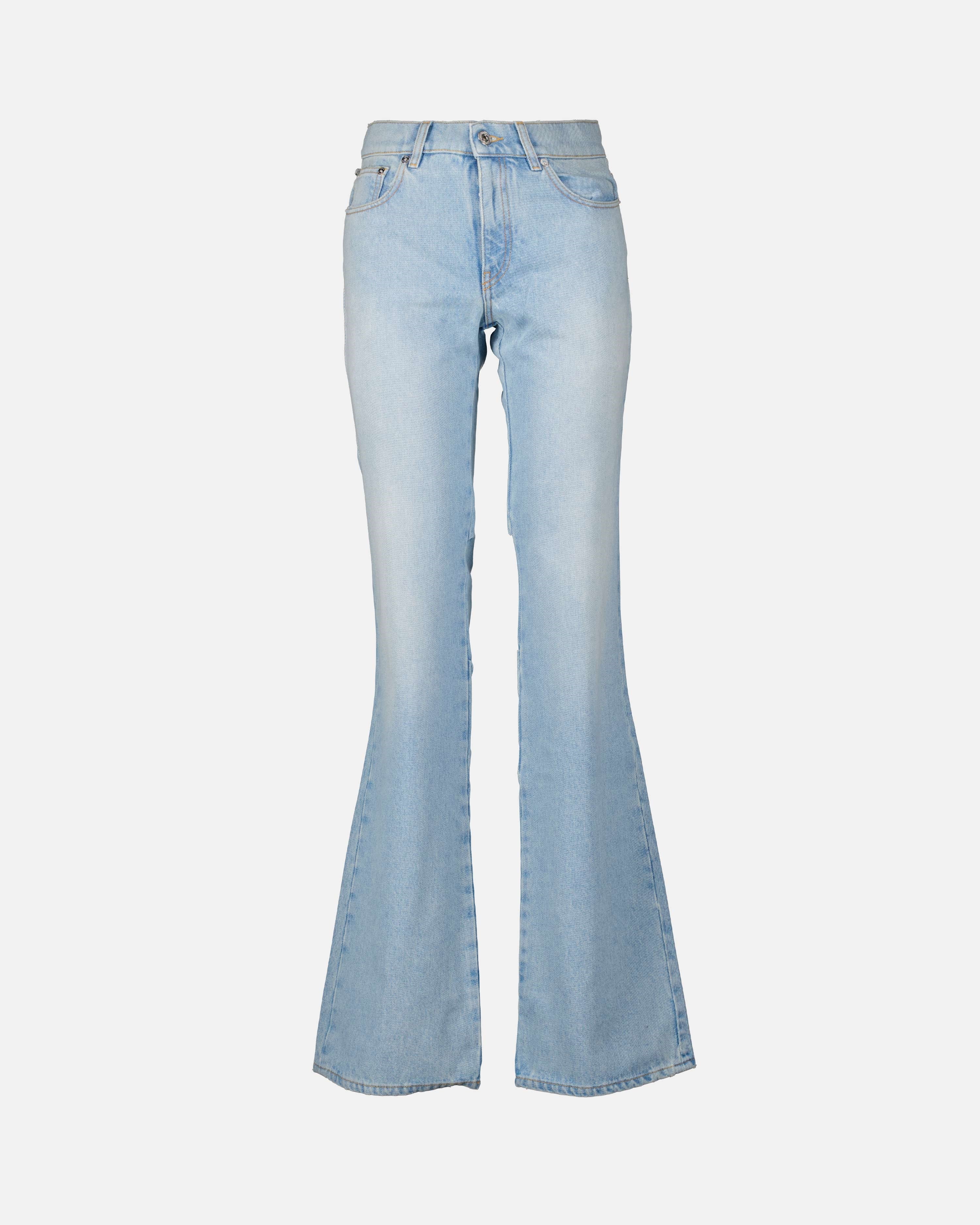 Faded Denim Pants
