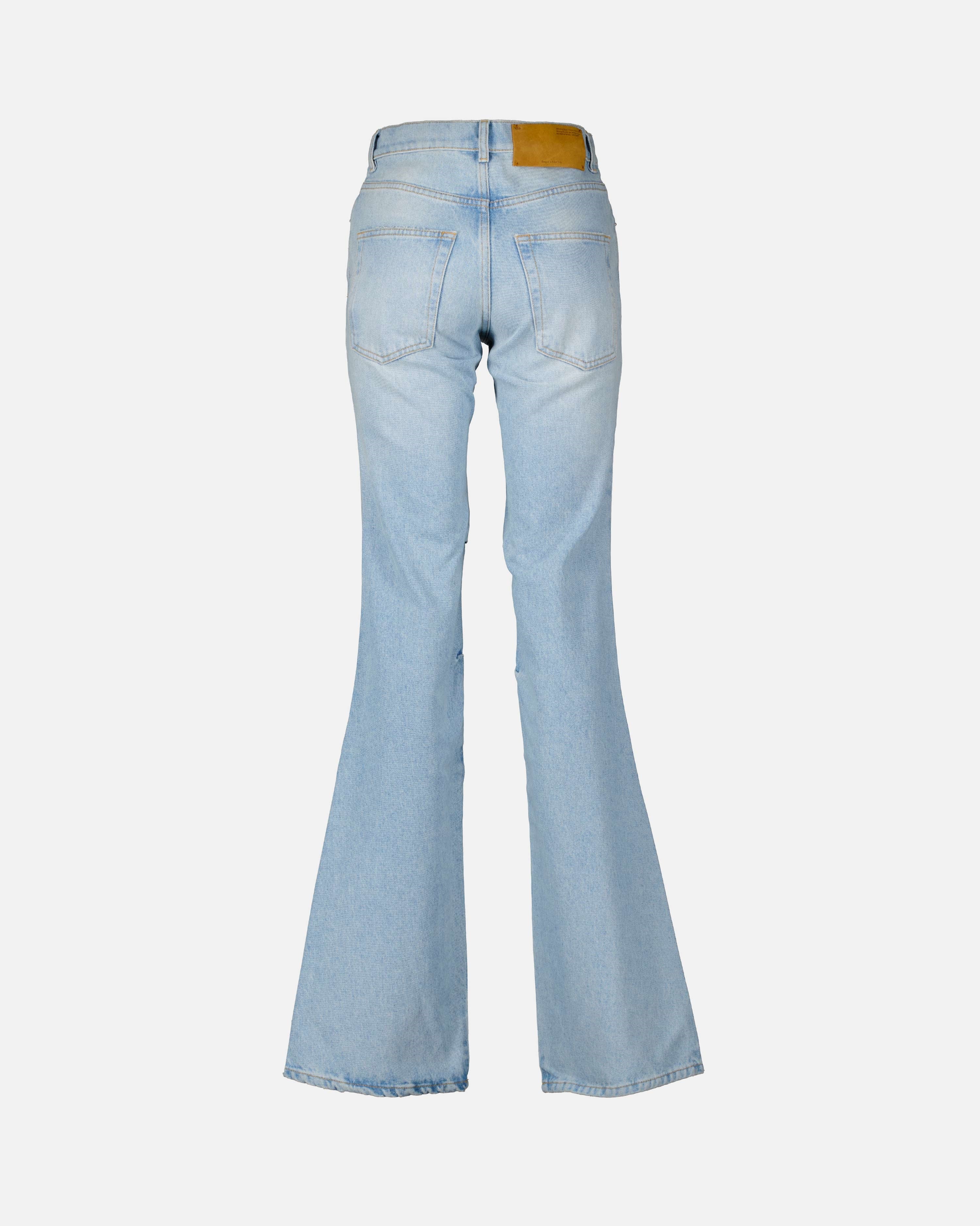Faded Denim Pants