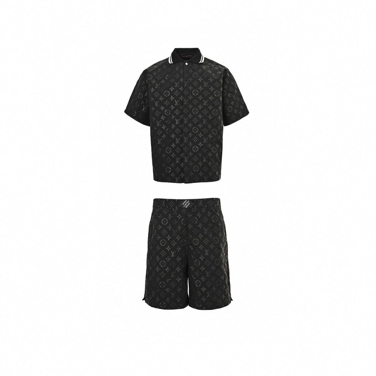 Tonal Monogram Short-Sleeve Track Set