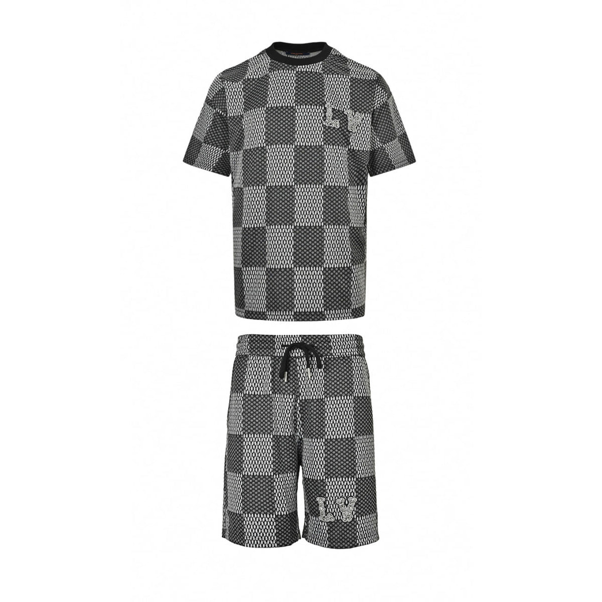 Crystal Damier Knit Ensemble