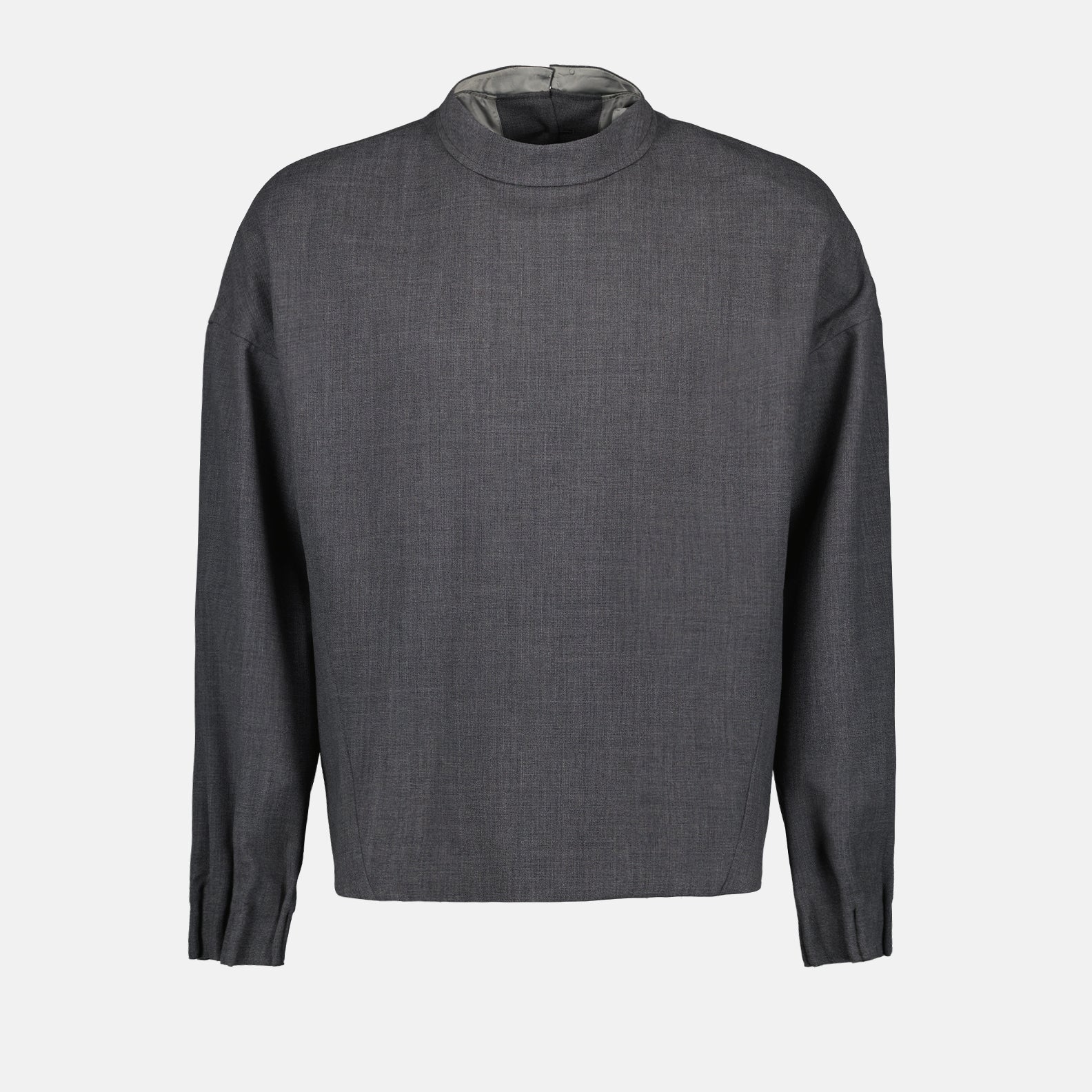 High-collar top