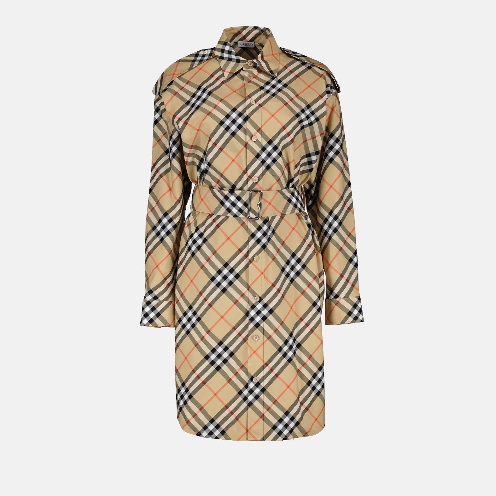 Checked Shirt Dress