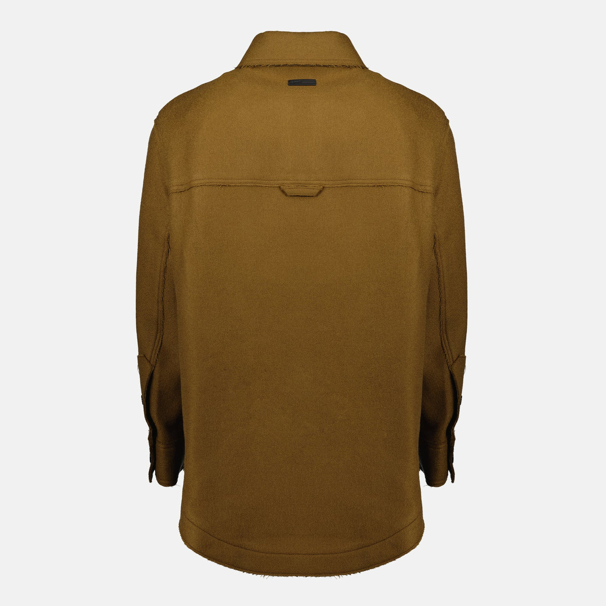 Brown Wool Shirt Jacket