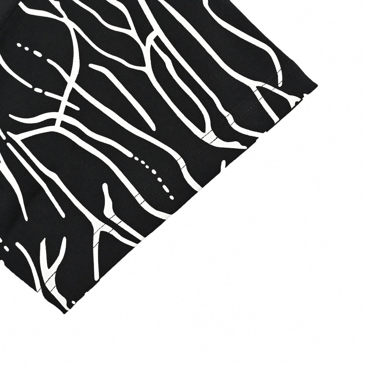 Abstract Line Print Logo T-Shirt