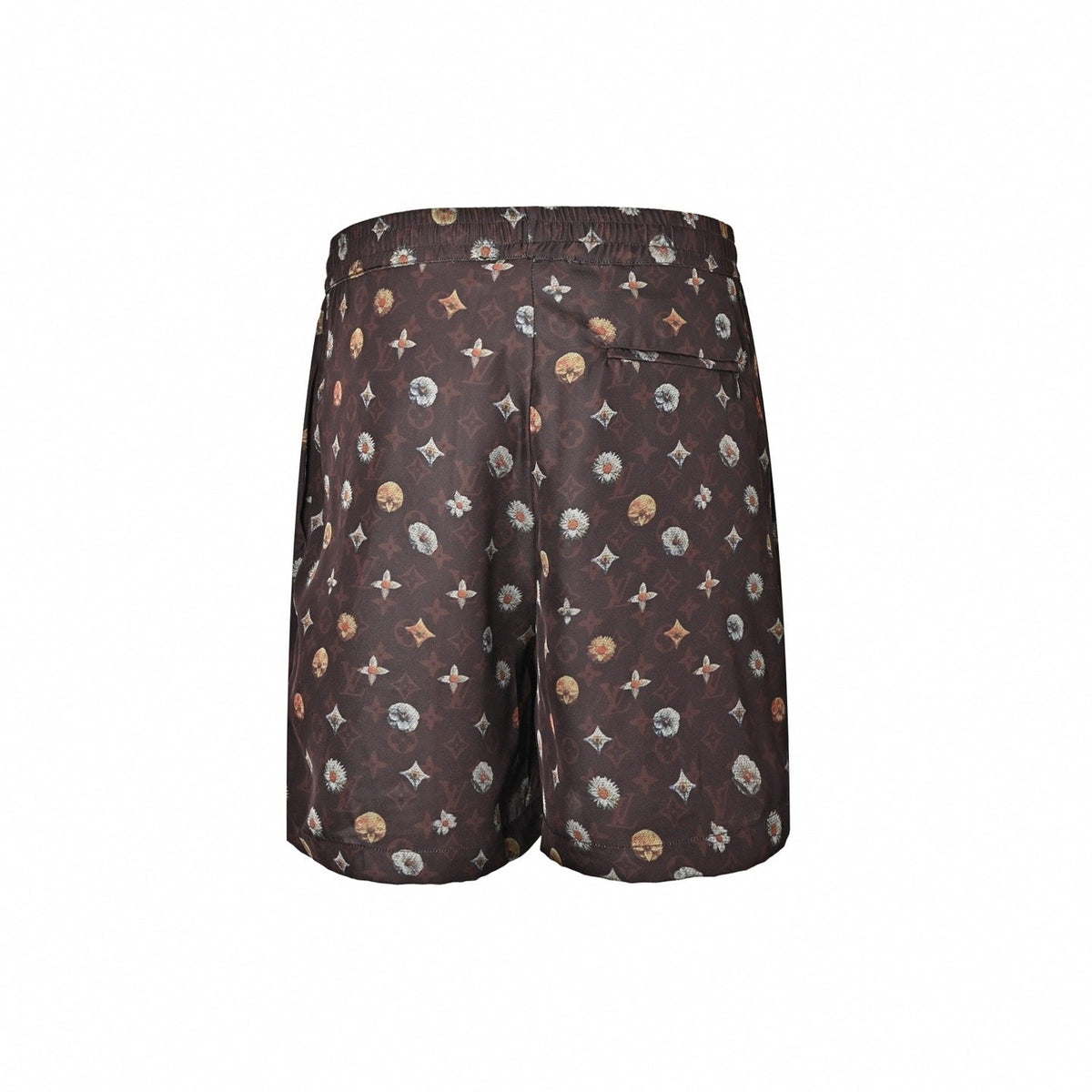 Floral Monogram Athletic Shorts