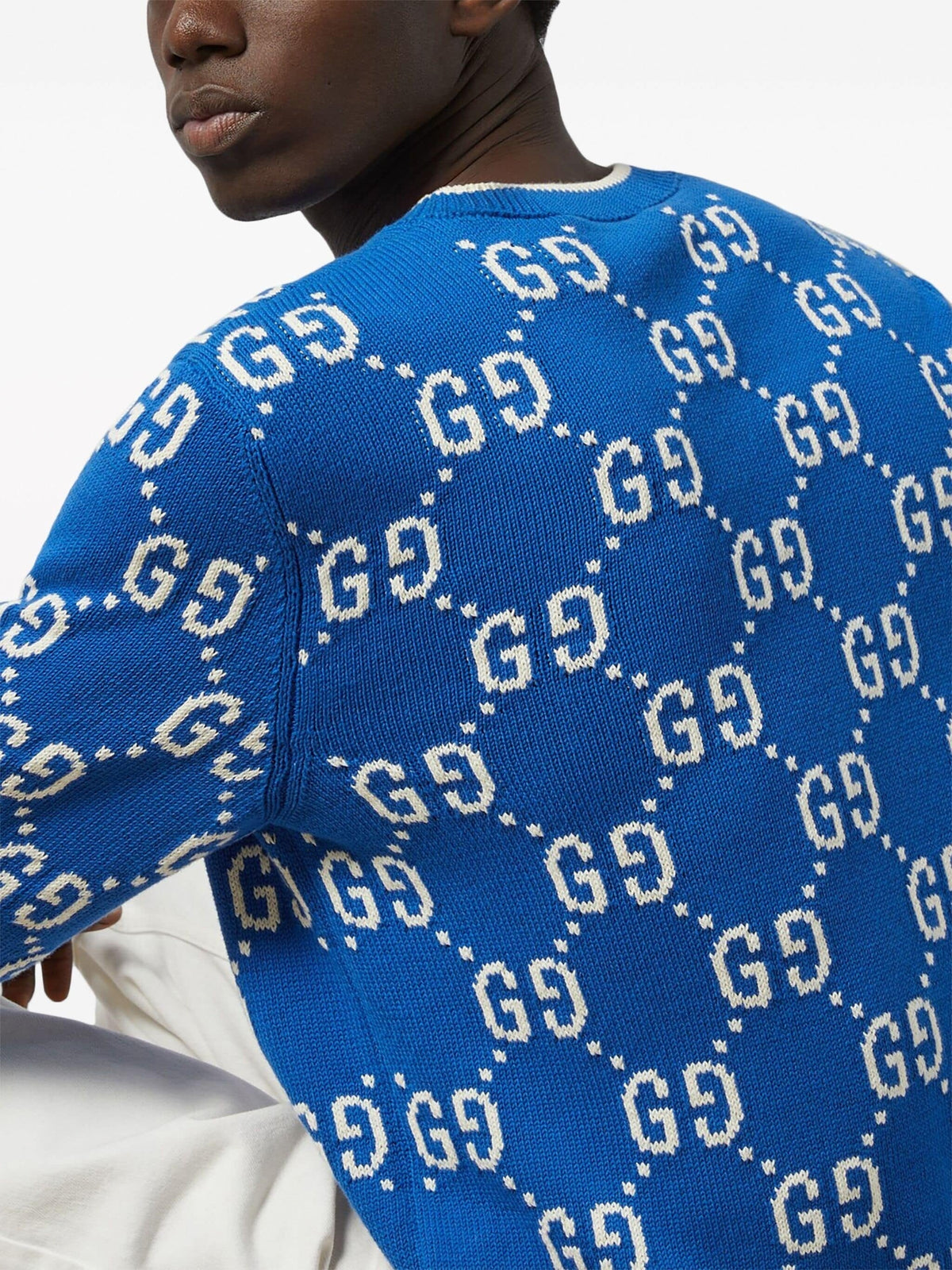 GG Monogram Knit Crewneck Sweater
