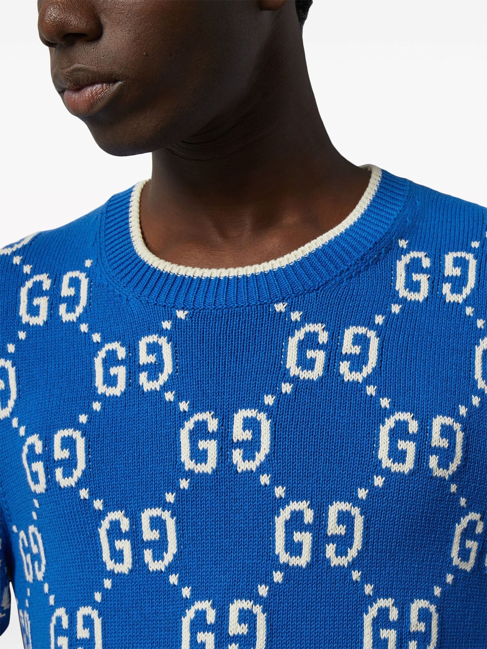 GG Monogram Knit Crewneck Sweater