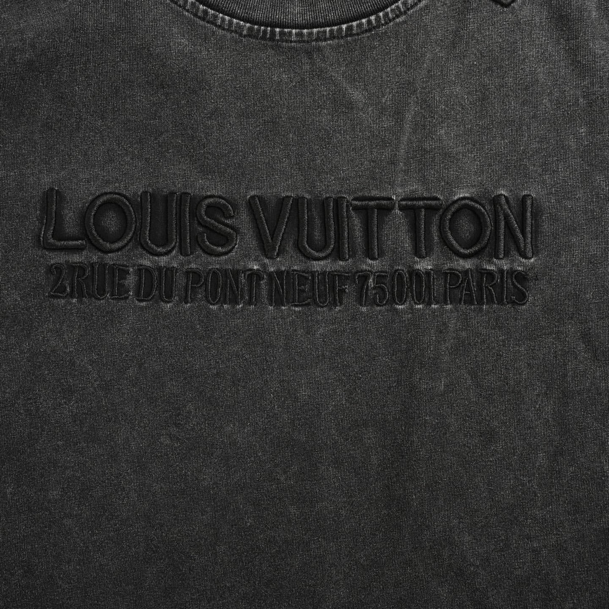 Pont Neuf Address Tee | Vintage Black