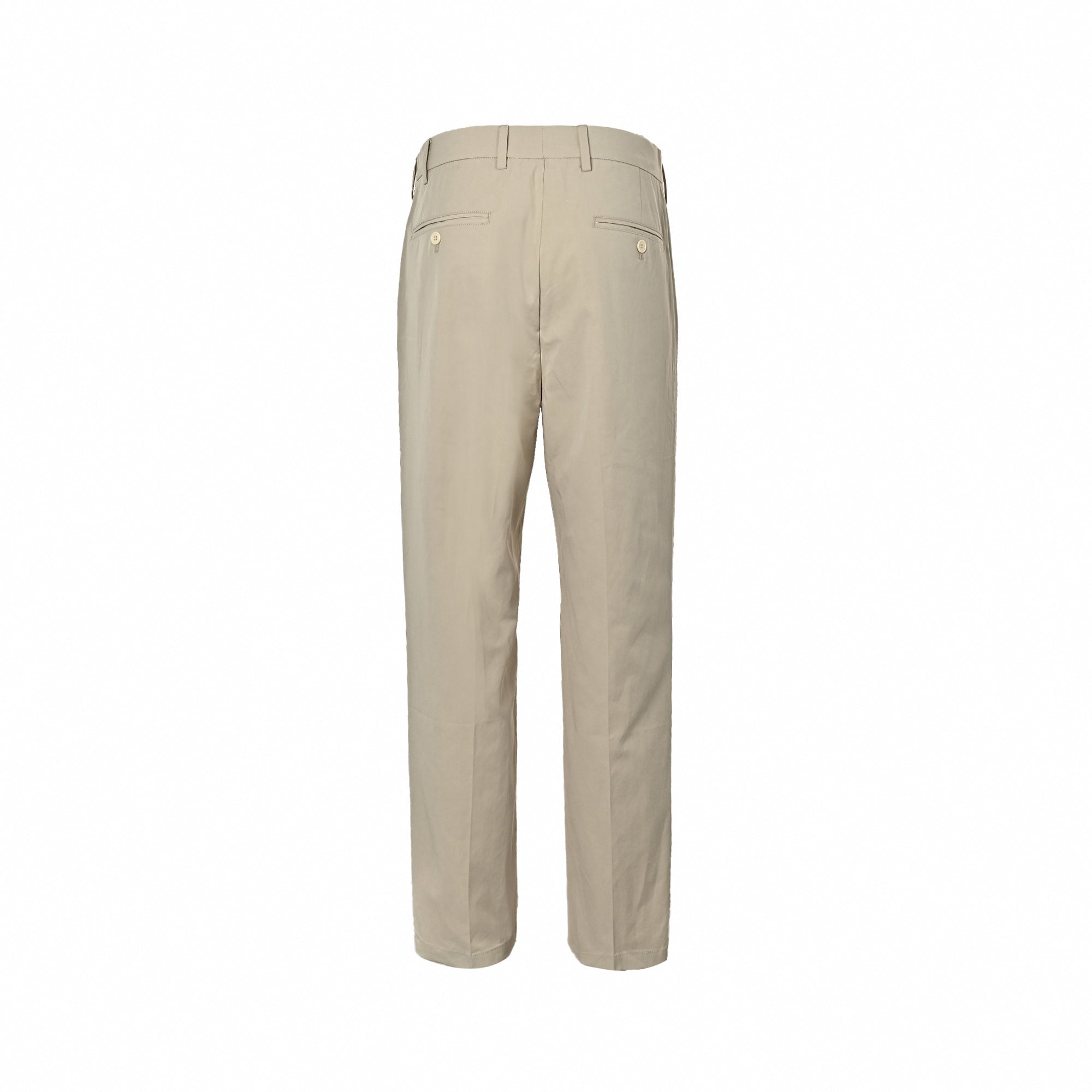 Gabardine Trousers with Triangle Logo | Beige