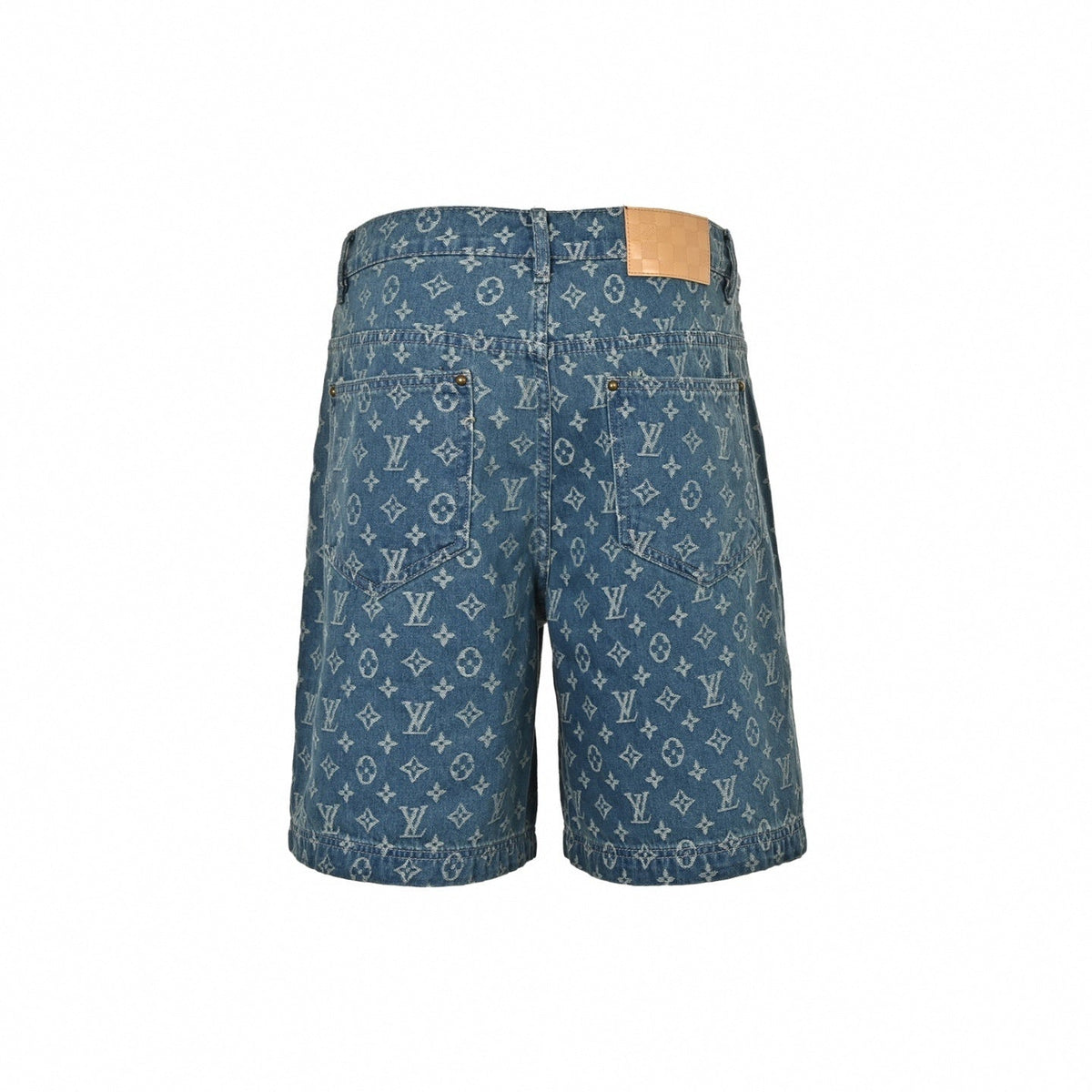 Monogram Denim Shorts