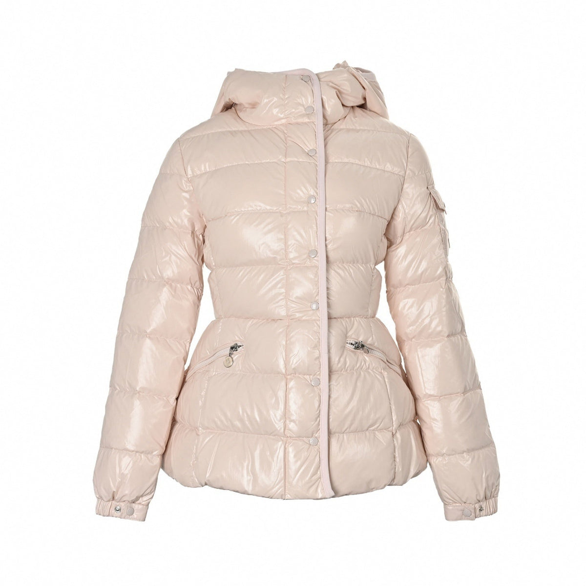 Glossy Hooded Puffer Jacket