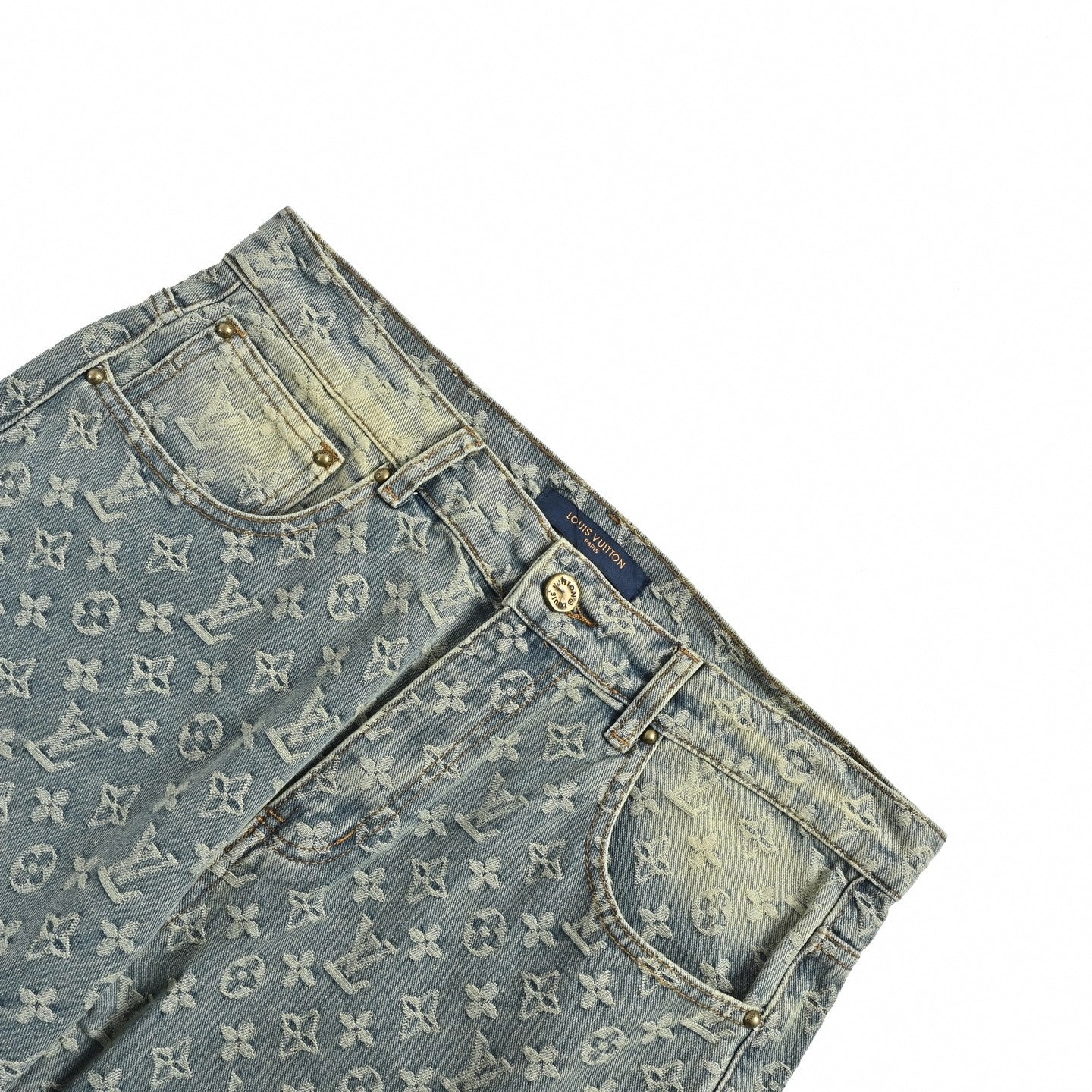 Monogram Jacquard Denim Jeans