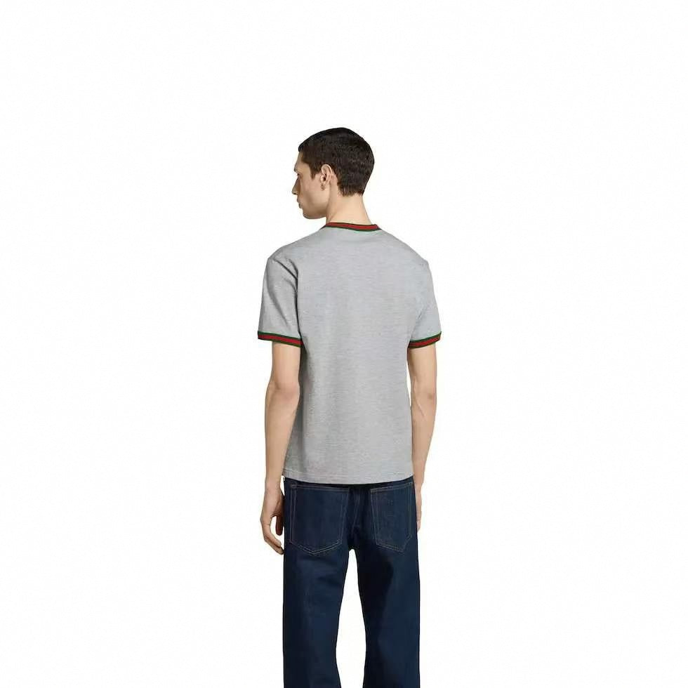 Web Trim Logo T-Shirt | Heather Grey
