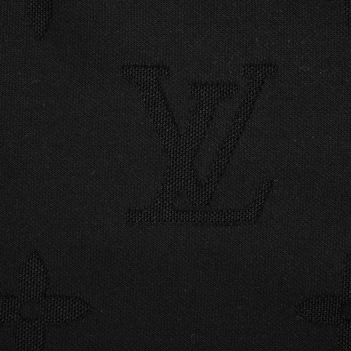 Tonal Embossed Monogram T-Shirt | Black