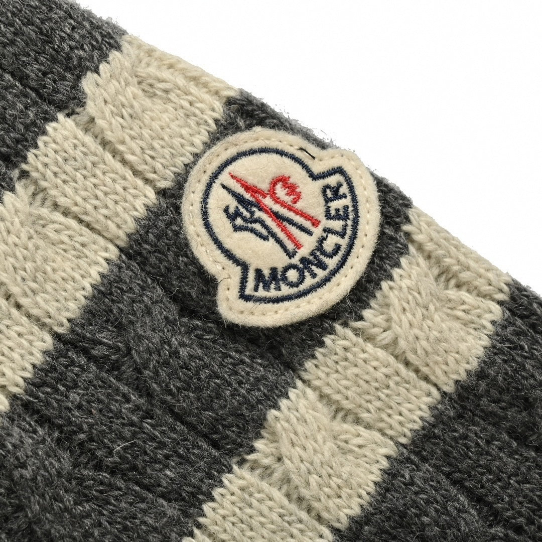 Cable Knit Sleeve Quilted Down Cardigan | Grey