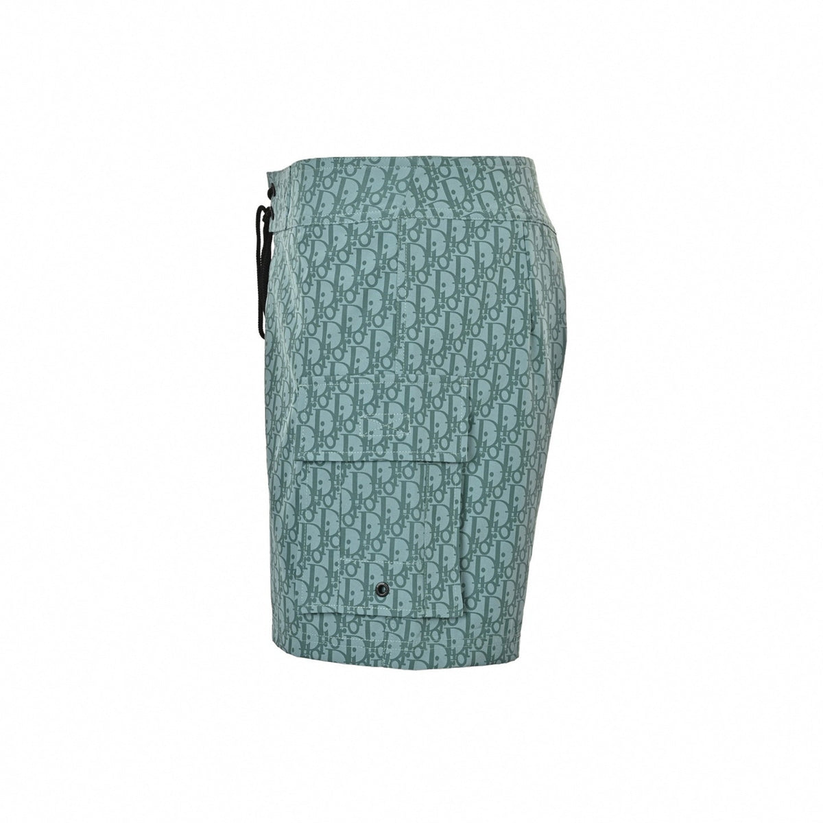 Oblique Swim Shorts | Aqua Green
