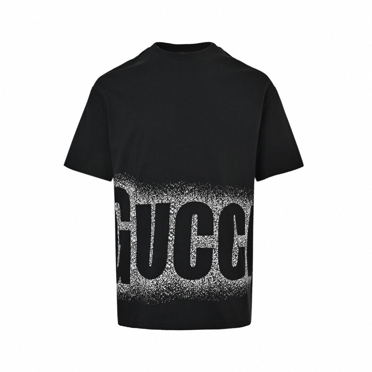 Wraparound Spray Logo T-Shirt | Black