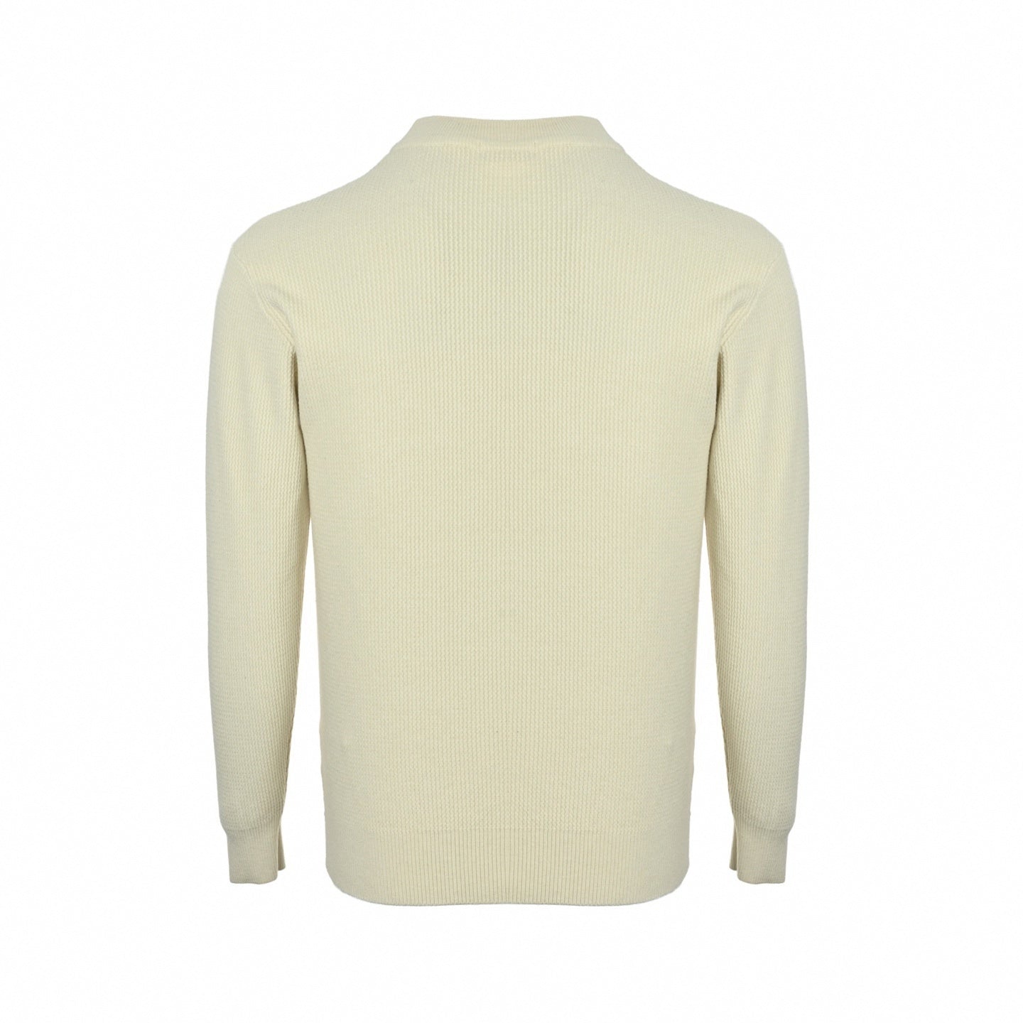 LV Appliqué Ribbed Knit Sweater | Cream
