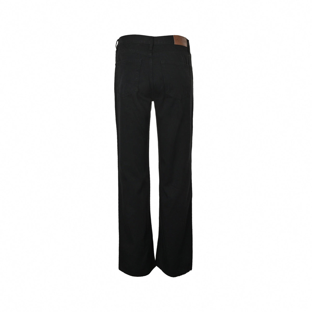 Horsebit Detail Jeans - Black