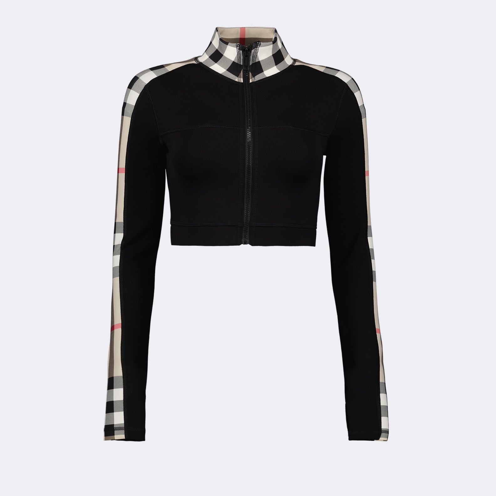 Zip-Up Cropped Top