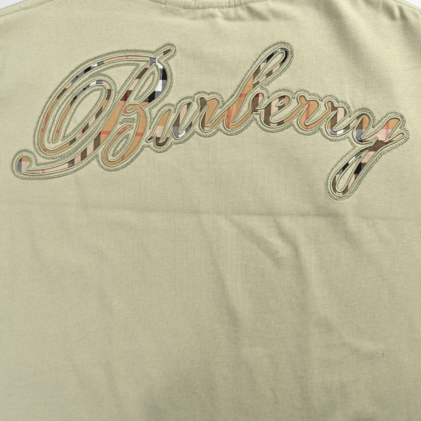 Check Script T-Shirt - Khaki
