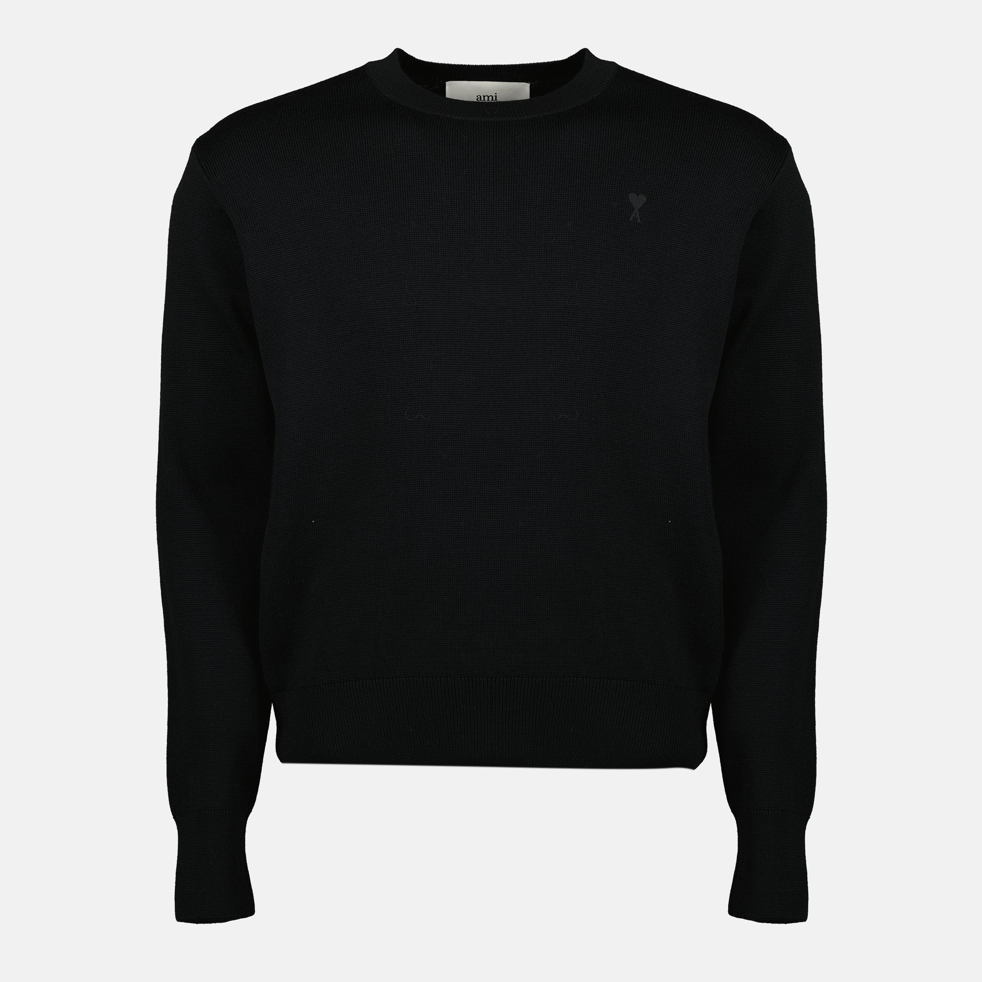 AMI Black Heart Sweater