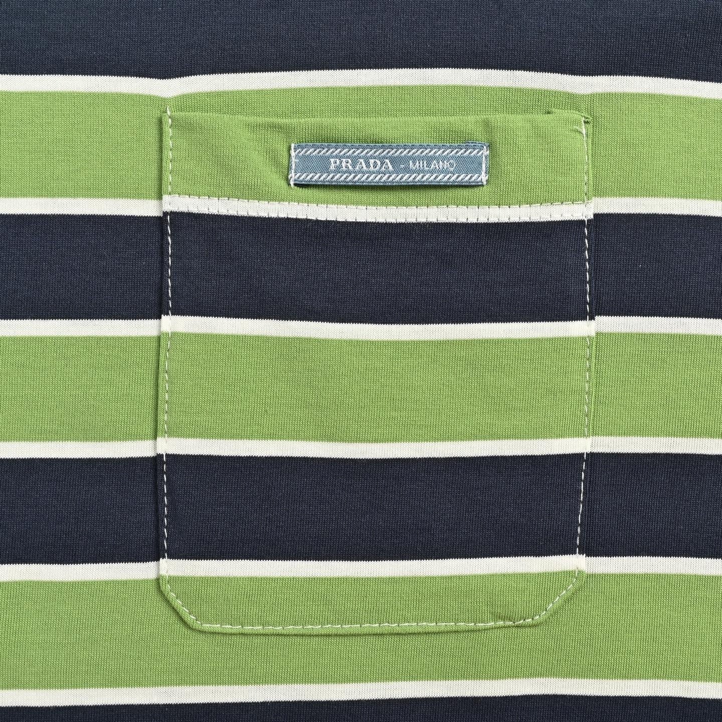 Striped Pocket Long-Sleeve T-Shirt