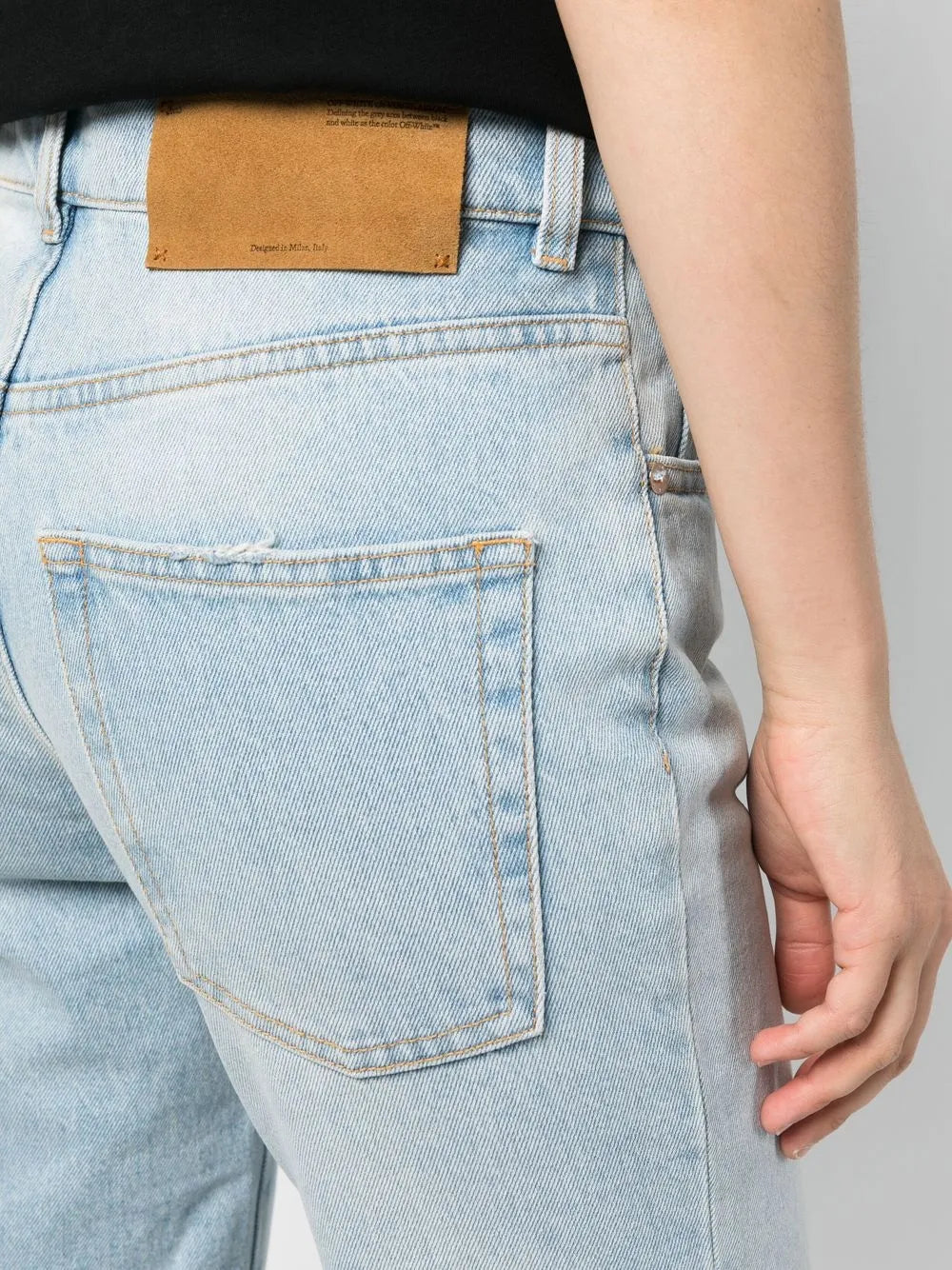 Faded Denim Pants