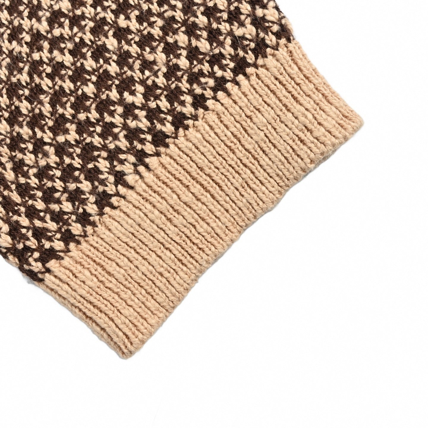 Damier Textured Knit Polo