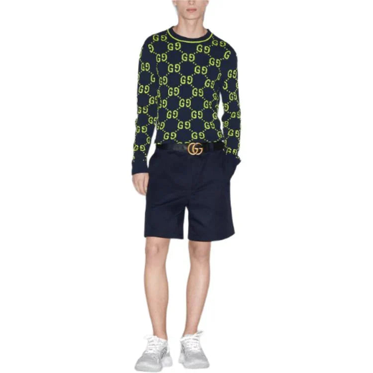GG Jacquard Knit Crewneck Sweater