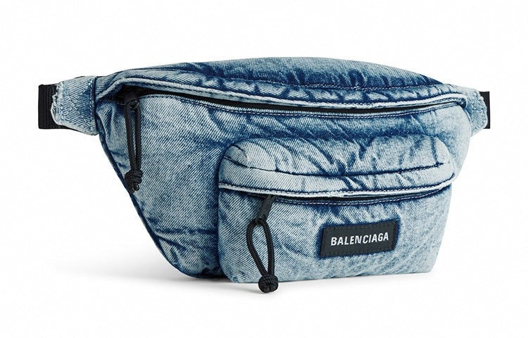 Padded Denim Belt Bag