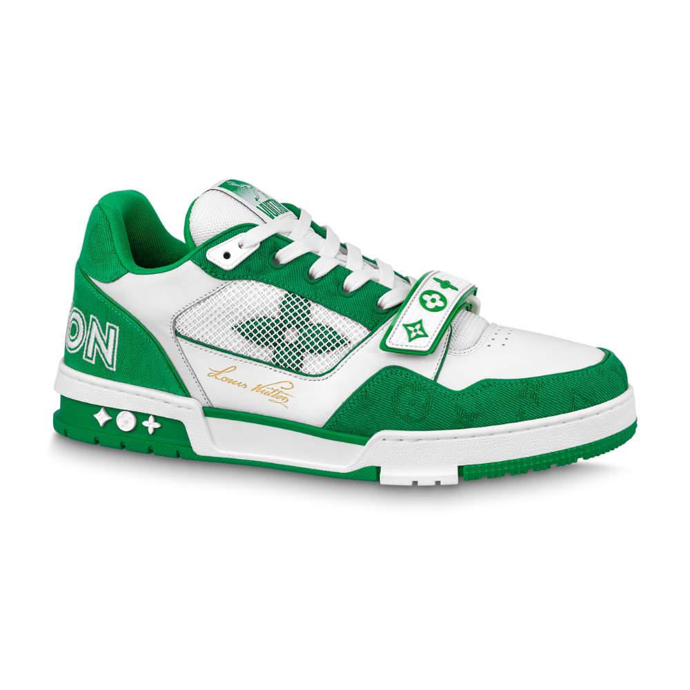 LV Trainer Sneaker | Green & Cream
