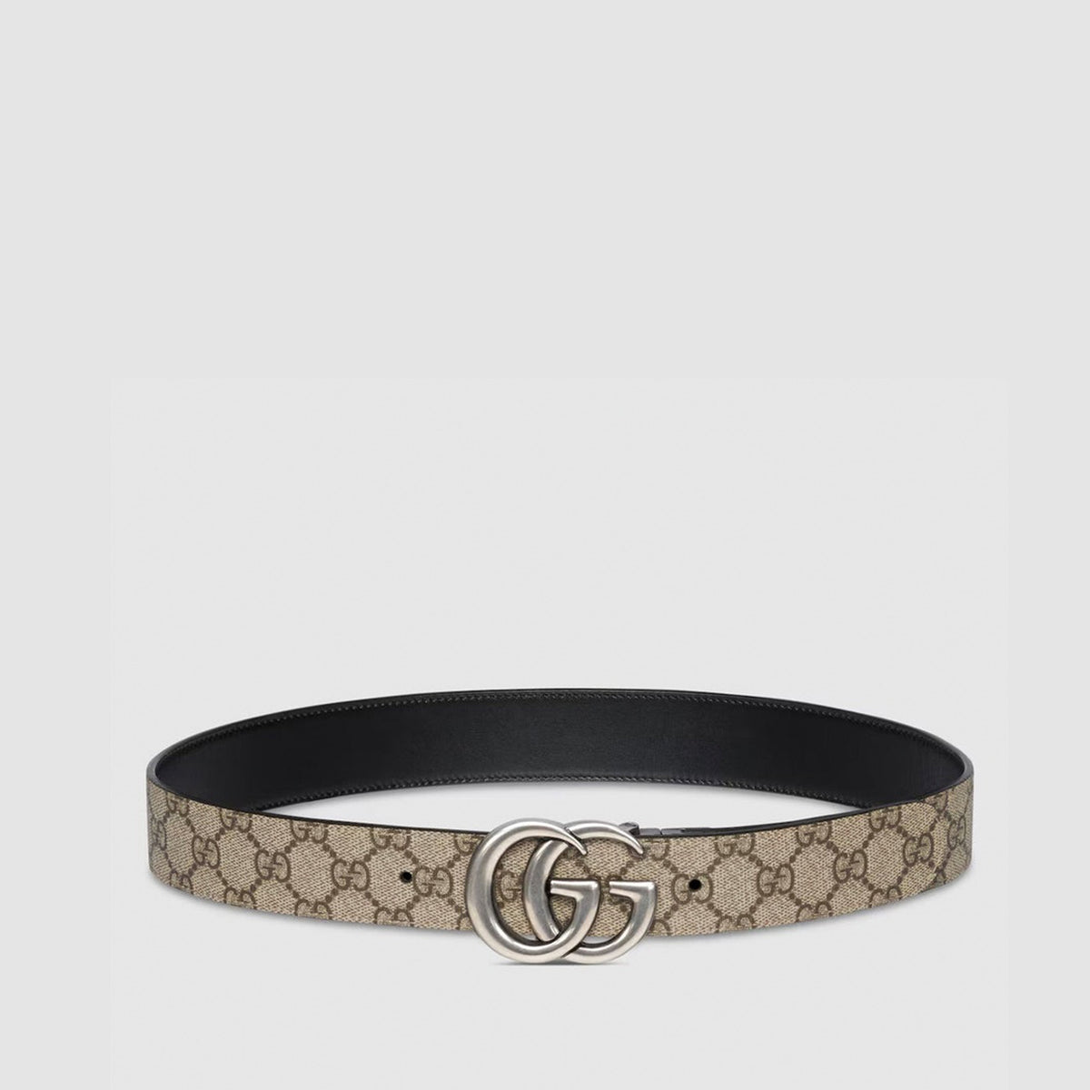 GG Marmont Reversible Belt | GG Supreme & Black Leather