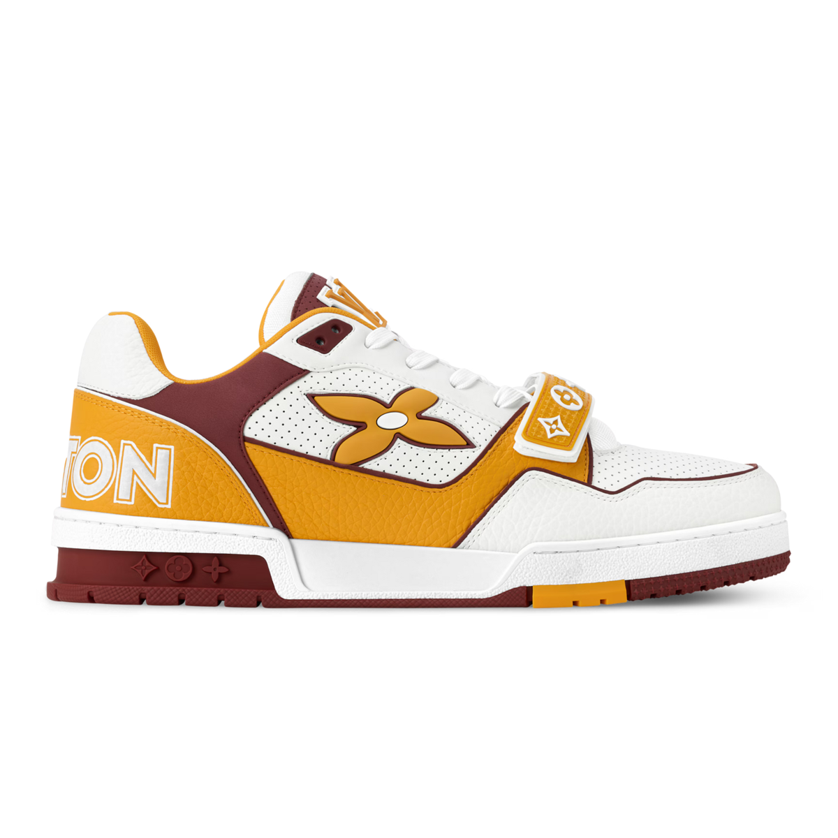 LV Trainer Sneaker | White & Orange