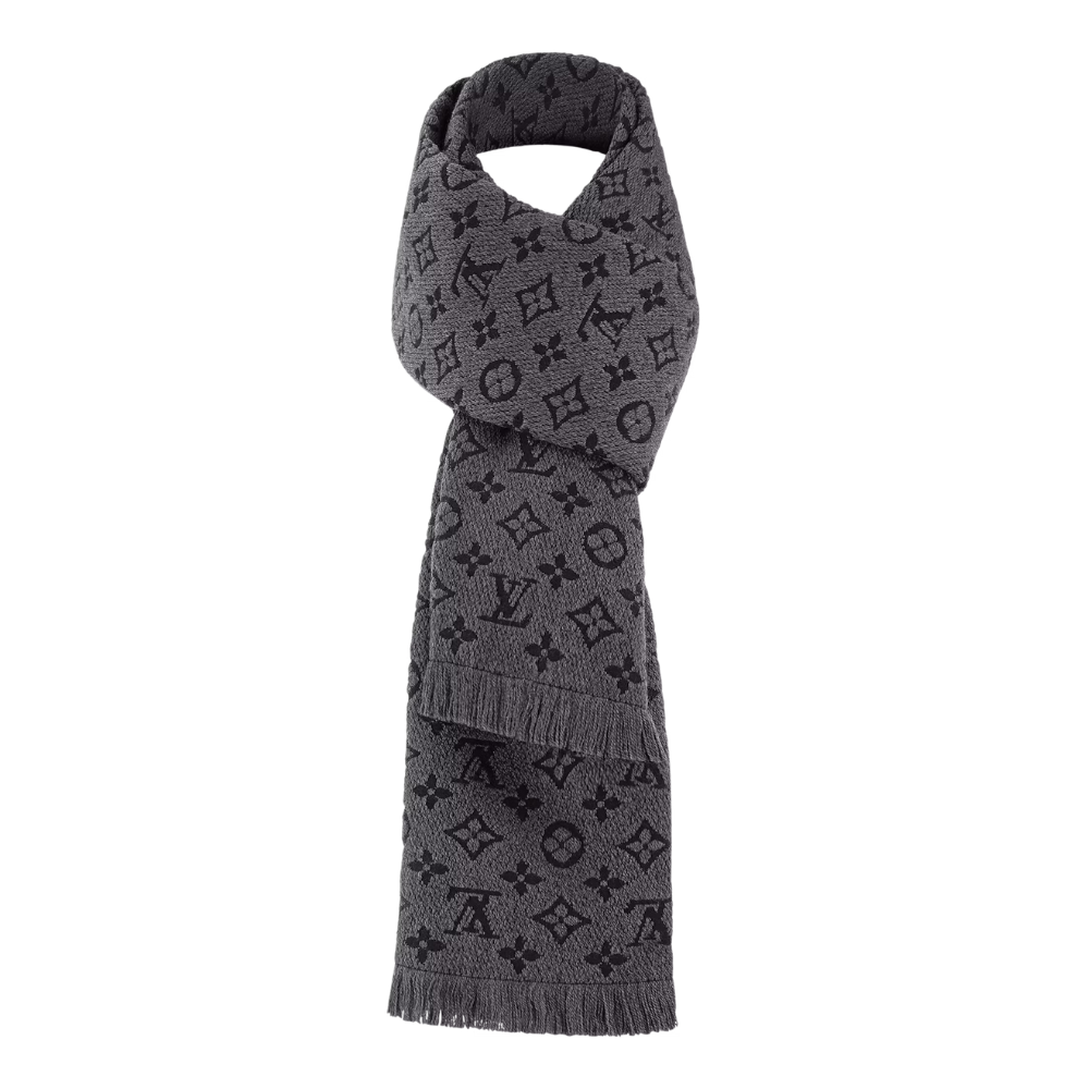 Classic Wool Scarf | Navy & Brown