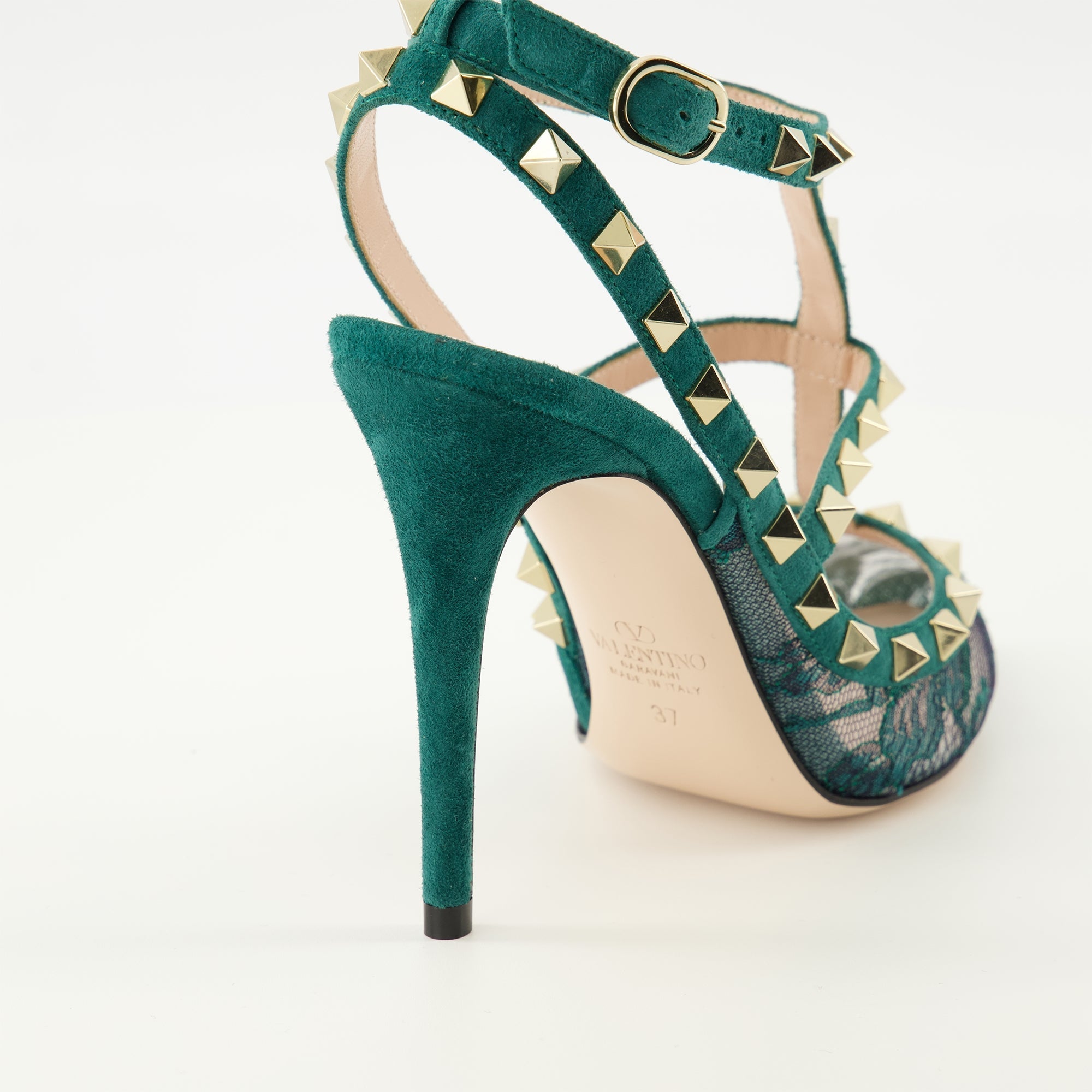Rockstud Lace Pumps