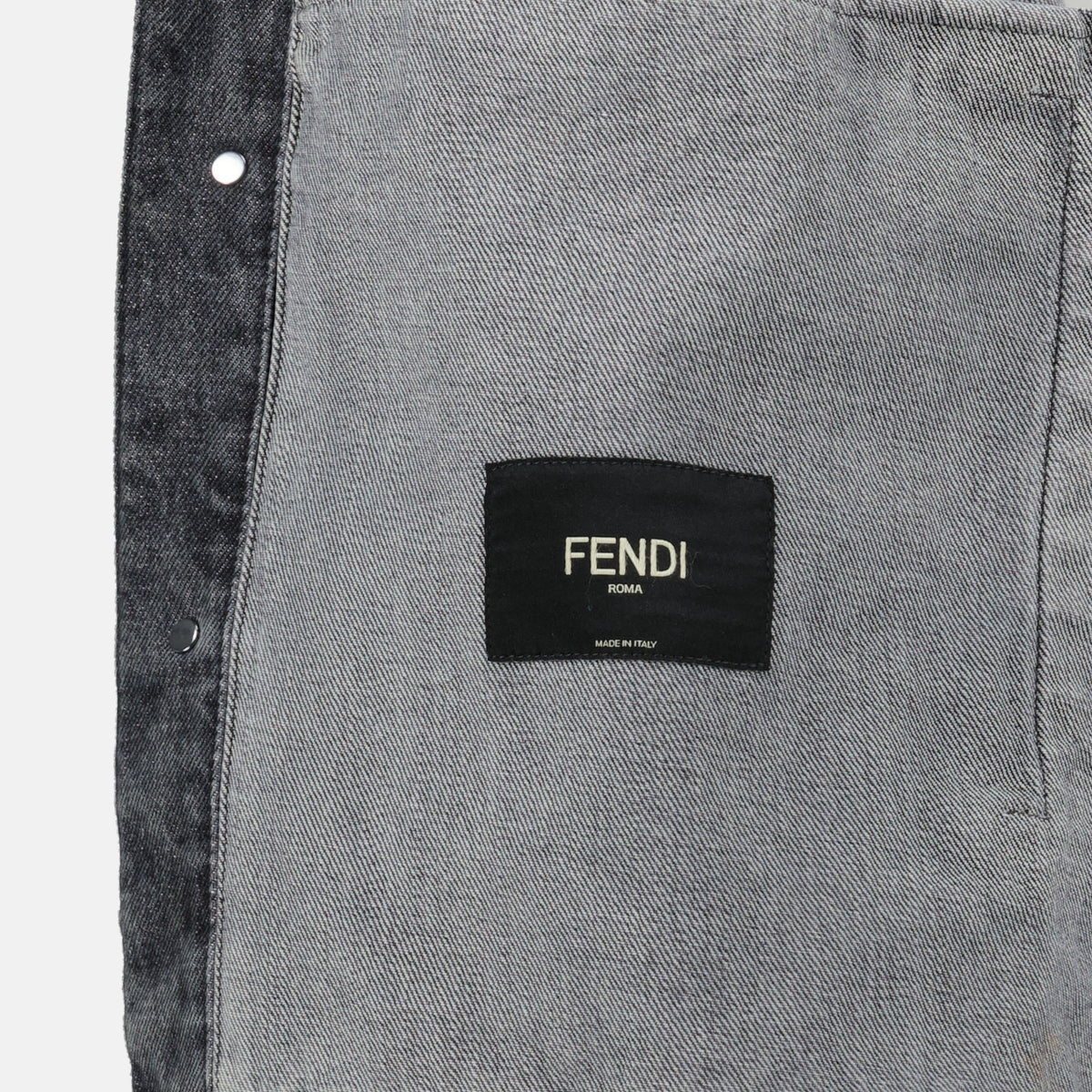 Gray Denim Shirt