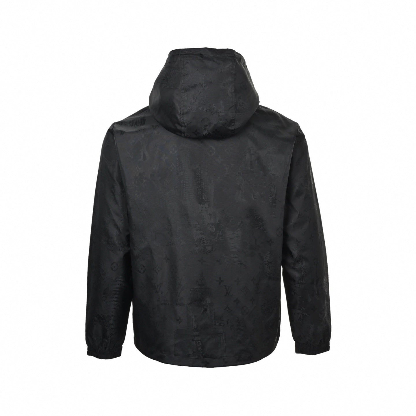 Tonal Monogram Hooded Jacket | Black