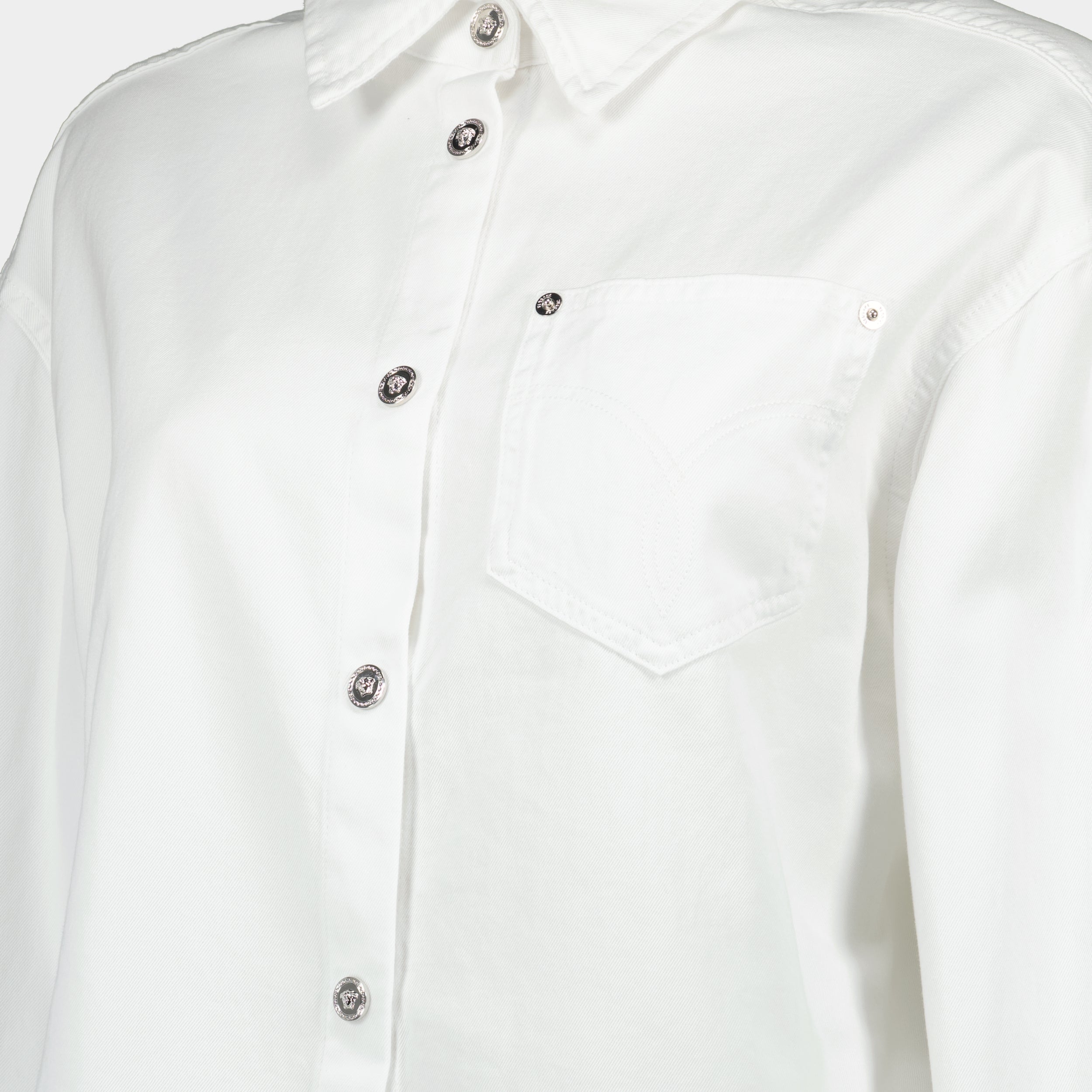 White Denim Shirt