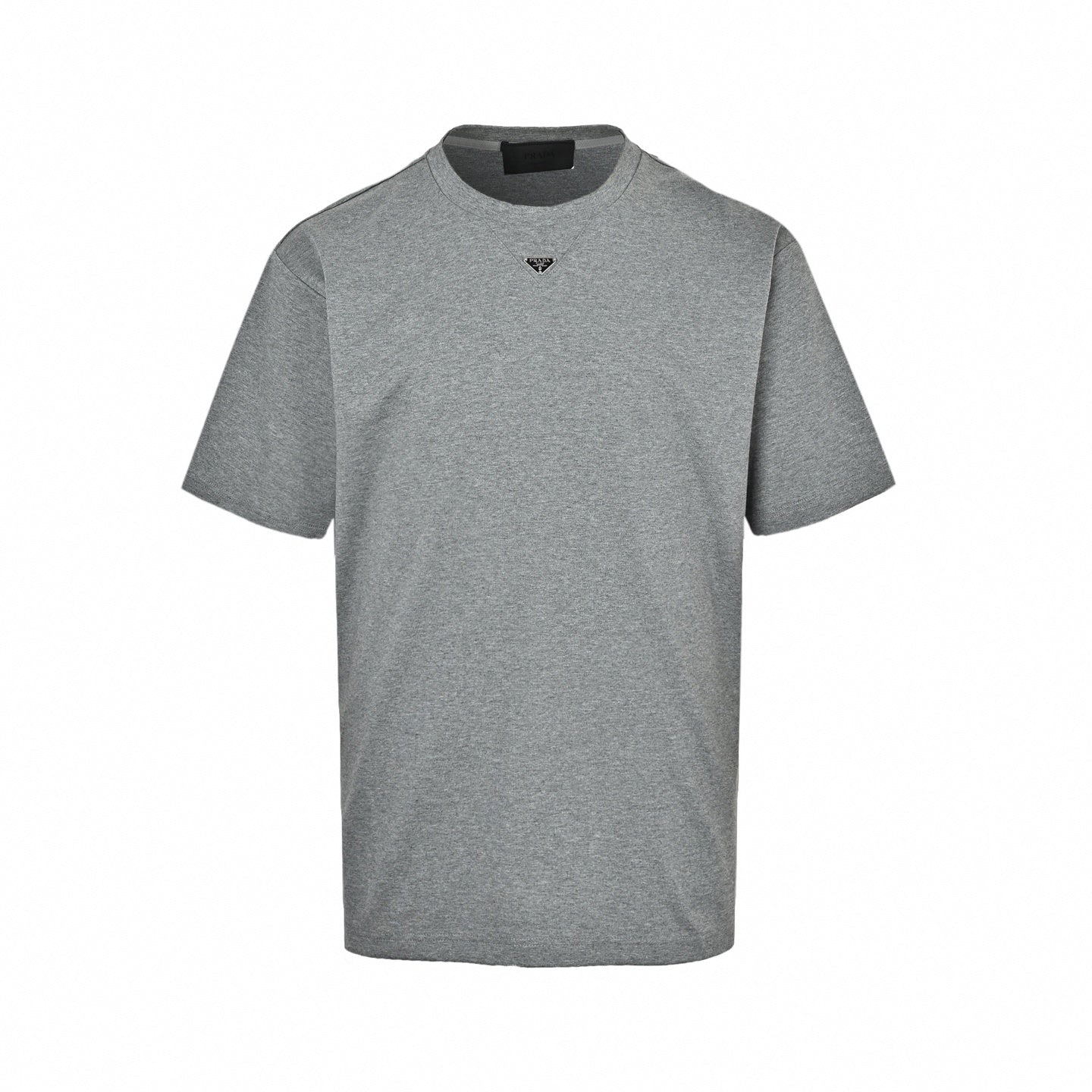 Enameled Triangle Logo T-Shirt | Heather Grey