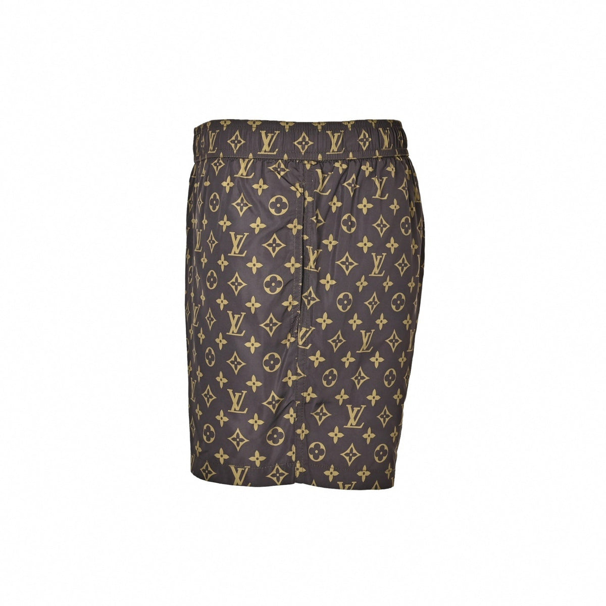 All-Over Monogram Swim Shorts - Brown