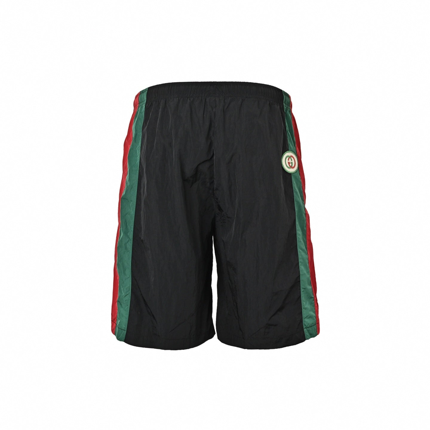 Web Stripe Track Shorts | Black