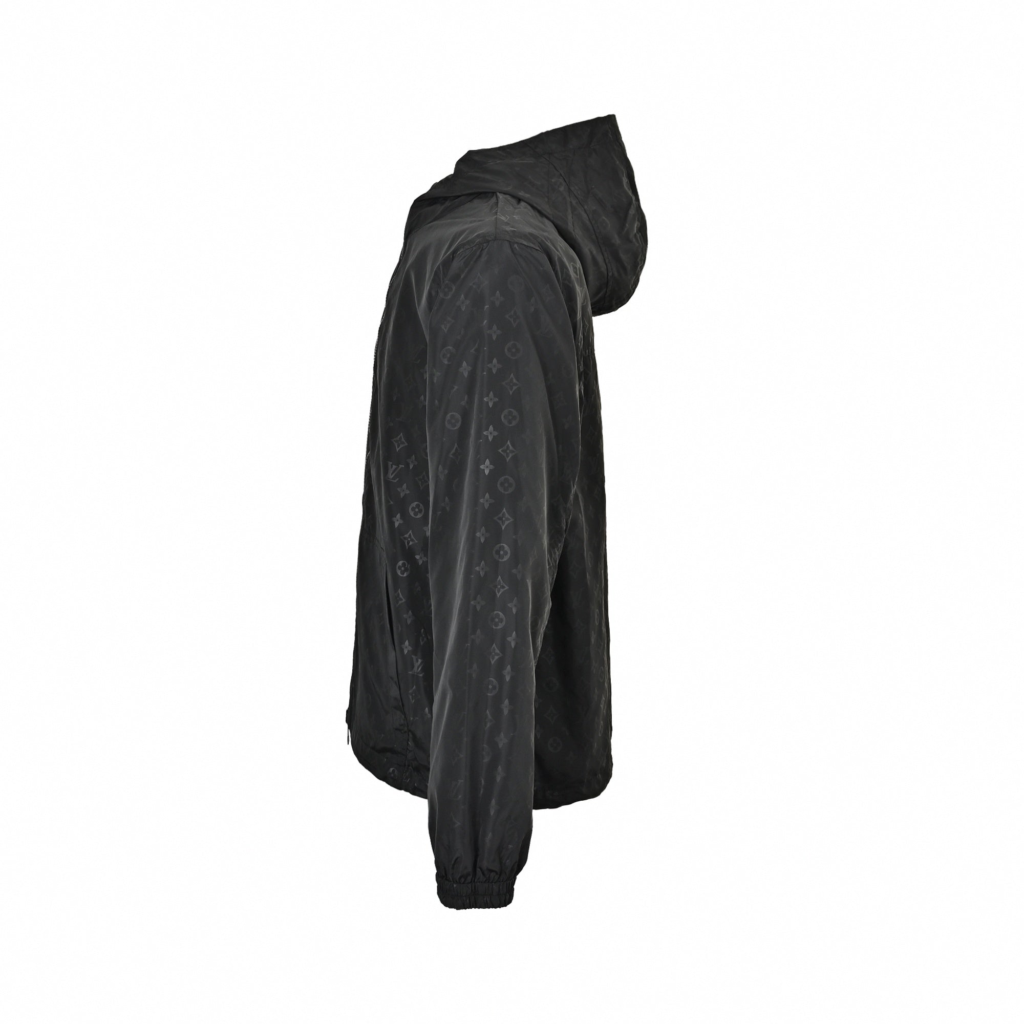 Reversible Shadow Monogram Windbreaker Black