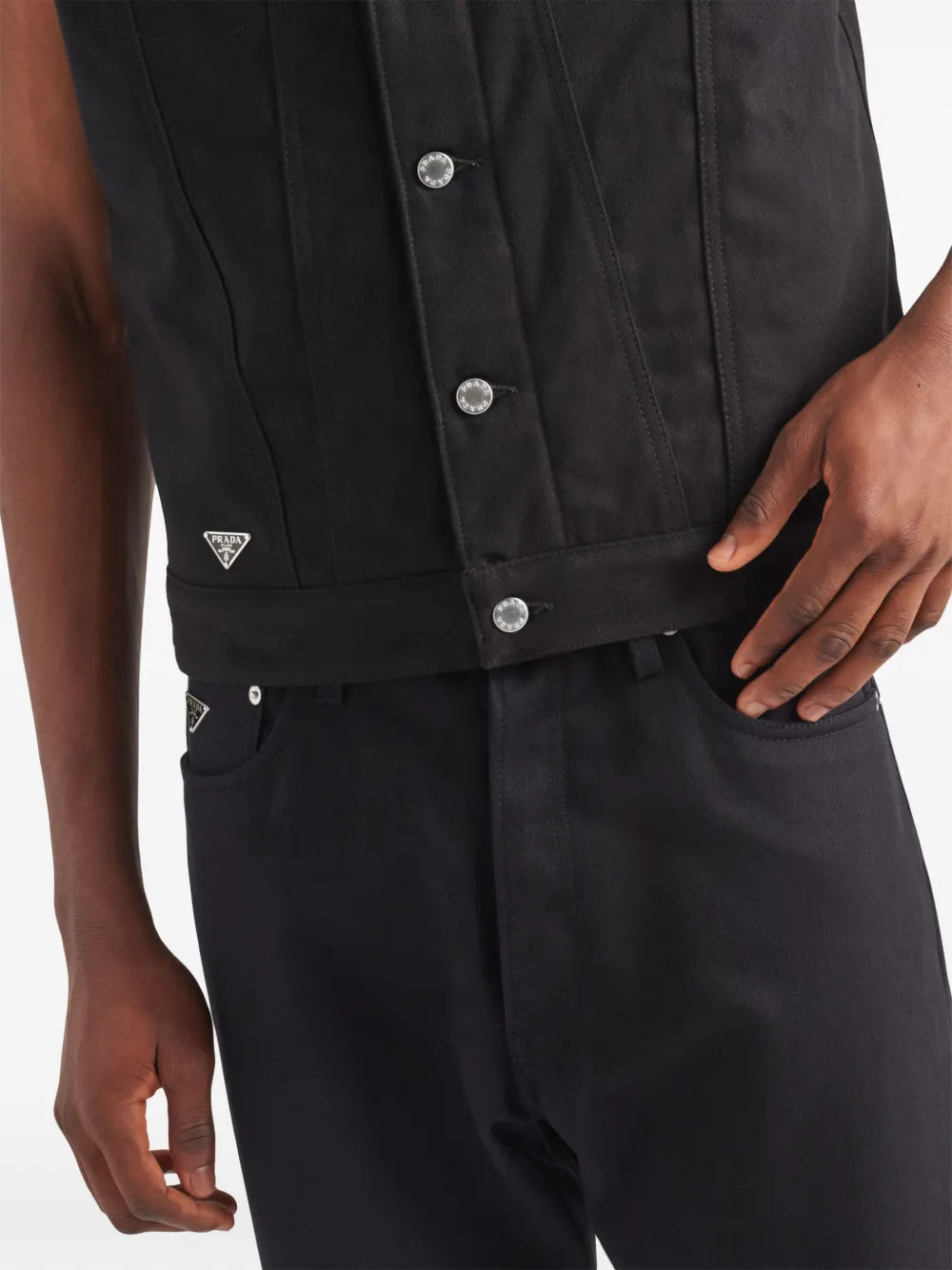 Sleeveless Denim Jacket