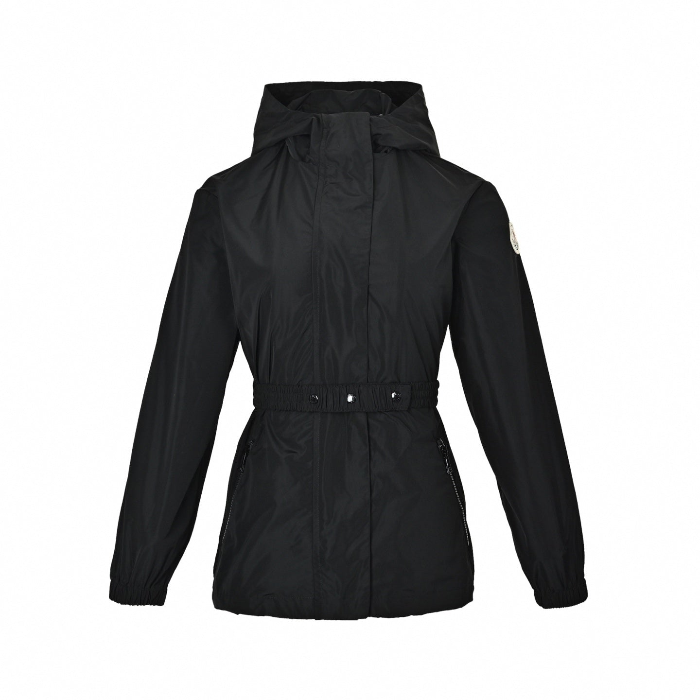 Belted Hooded Windbreaker