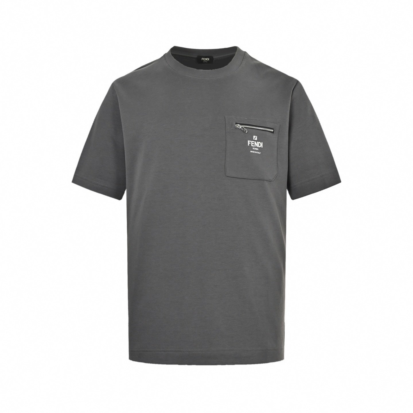 Zipped Pocket T-Shirt | Dark Grey