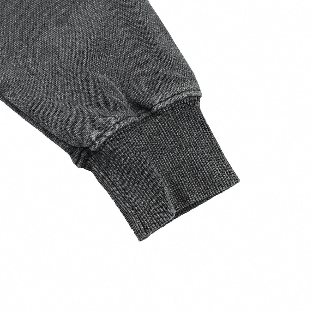 Distressed Logo Hoodie - Washed Grey