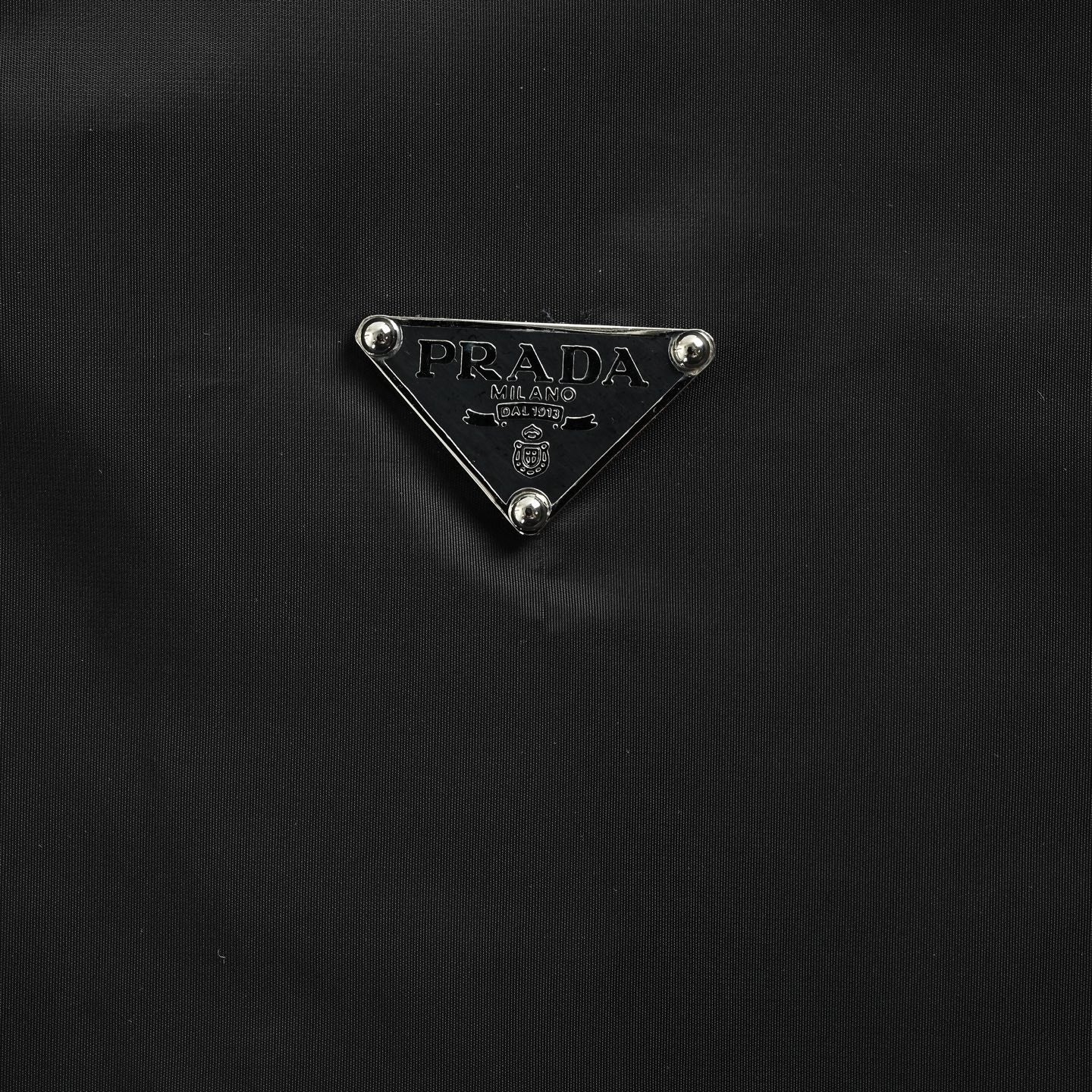 Nylon Zip-Up Jacket - Black